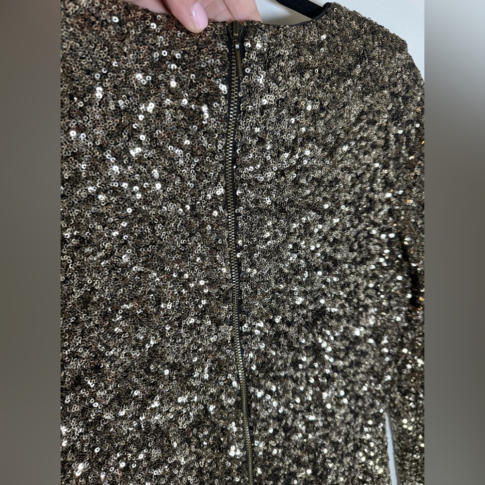 Mark & James Badgley Mischka long sleeve sequin dress • Women’s large - Picture 6 of 10